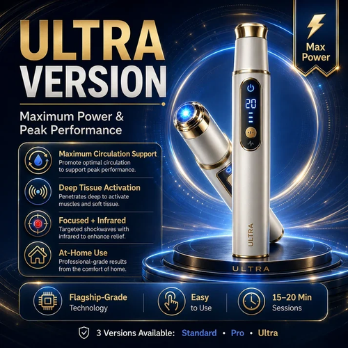 🔥Advanced Acoustic Shockwave Therapy restores penile tissue health to enhance rise rigidity, stamina, and male performance confidence, relieving muscle pain, joint stiffness, tendon discomfort📈
