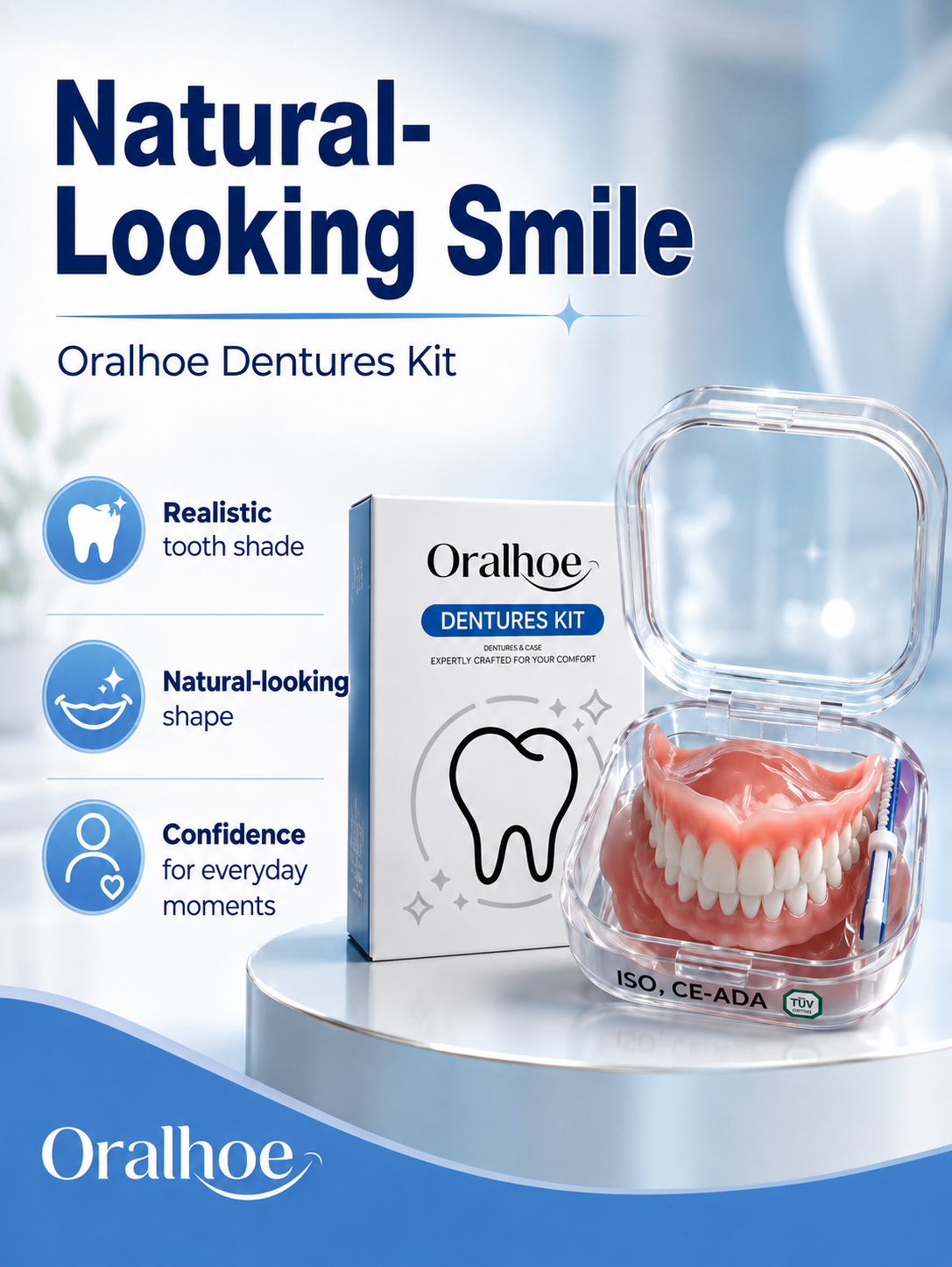 Instant Full Restoration Dentures – Fit At Home In Minutes
