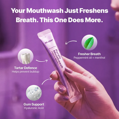 Purple Mouthwash - Color Correcting Whitening Sachets