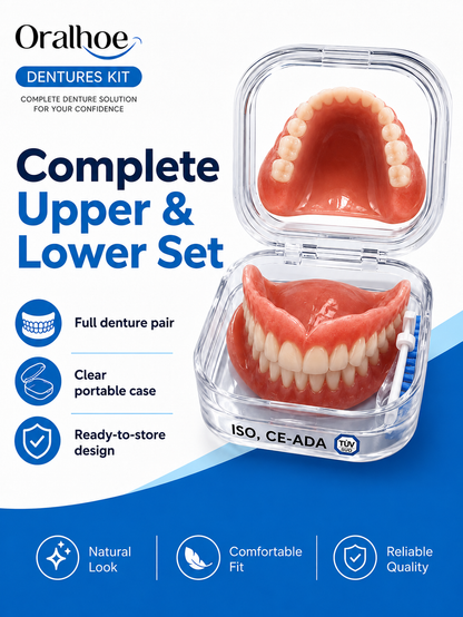 Instant Full Restoration Dentures – Fit At Home In Minutes