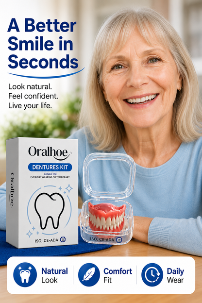 Instant Full Restoration Dentures – Fit At Home In Minutes
