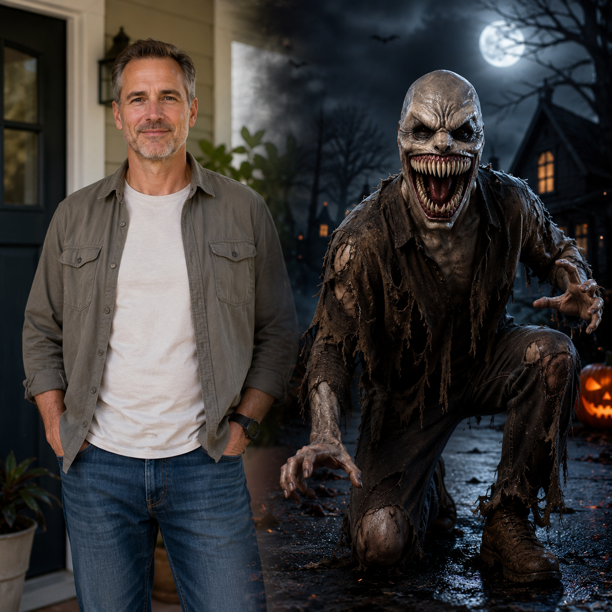 🎃Limited Edition – Hyper-Realistic Full Head Mask 🔥