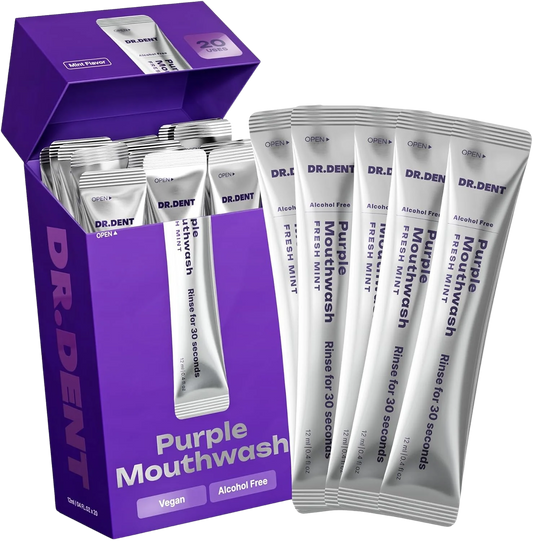 Purple Mouthwash - Color Correcting Whitening Sachets