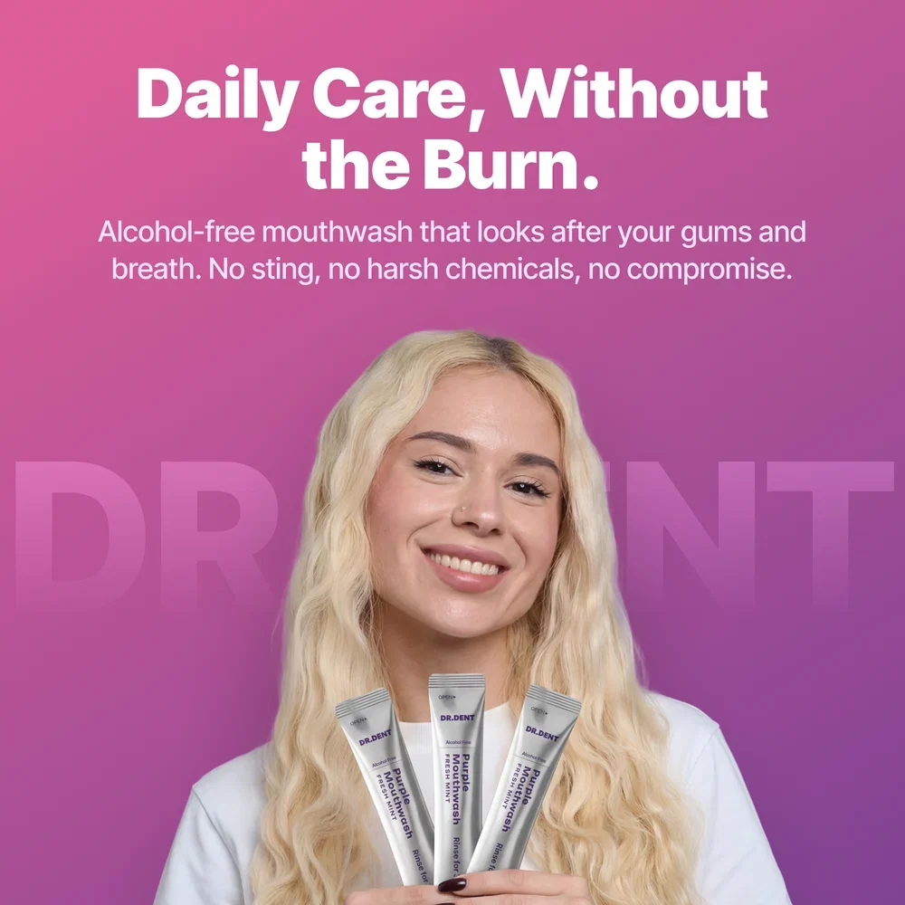 Purple Mouthwash - Color Correcting Whitening Sachets