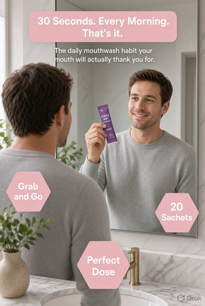 Purple Mouthwash - Color Correcting Whitening Sachets